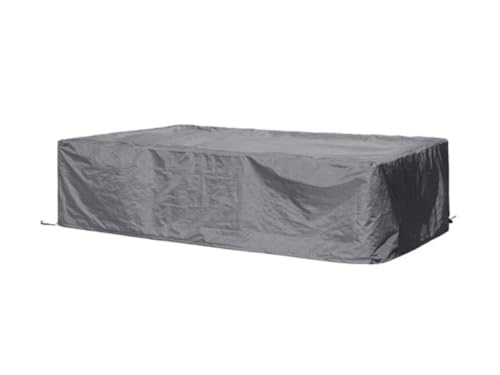 Perel Schutzhülle für Gartenmöbel, Grau, rechteckig, 260 cm x 200 cm x 80 cm