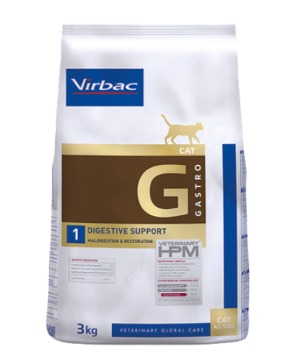 Virbac Veterinary HPM Vet Digestive Futterstation für Katzen, 1,5 kg