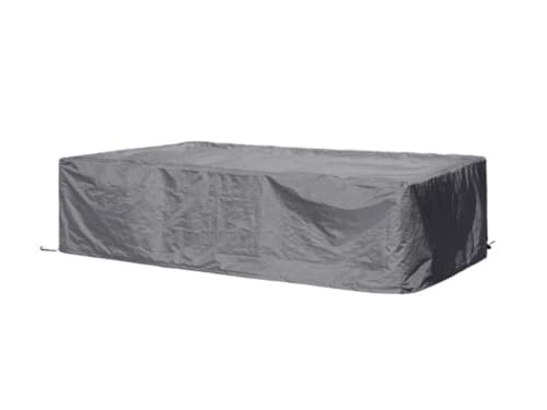 Perel Schutzhülle für Gartenmöbel, Grau, rechteckig, 300 cm x 200 cm x 75 cm