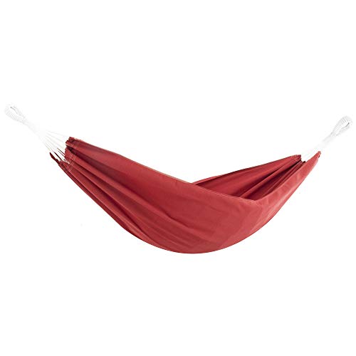 Vivere BZSUN12 Brasilianische Sunbrella®-Doppelhängematte, Crimson, mehrfarbig