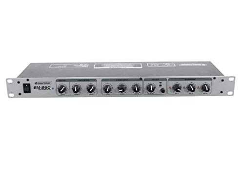 OMNITRONIC EM-260 Entertainment-Mixer | 6-Kanal-Mikrofon-Line-Mischer, Silber