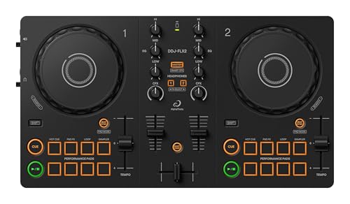 Pioneer DJ AlphaTheta DDJ-FLX2 Kompakter 2-Kanal DJ-Controller