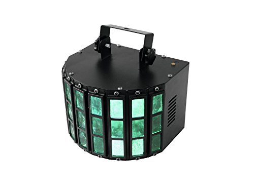 Eurolite LED Mini D-5 Strahleneffekt | Mini-Strahleneffekt mit LEDs in RGBAW | Musikgetaktet über eingebautes Mikrofon | Auto und Soundmodus wählbar | Für Partykeller, Diskotheken oder mobile DJs