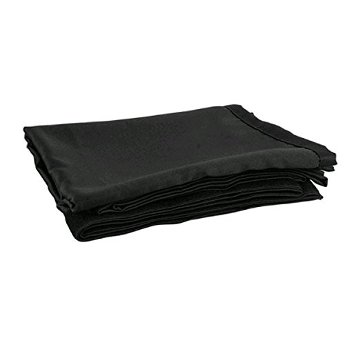 P&D Vorhang - Medium Gloss Satin, ungefaltet 280 x 120cm 165 g/m², schwarz