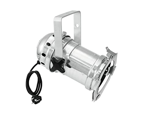 EUROLITE PAR-46 Spot E-27 sil | PAR-46-Gehäuse mit E-27 Sockel (mit Kabel + Stecker)