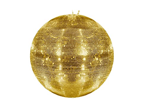 EUROLITE Spiegelkugel 75cm gold | Sicherheits-Spiegelkugel mit zweiter Öse