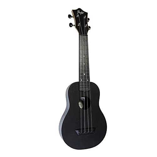 Flight TUS35 Reise-Ukulele, ABS, Schwarz
