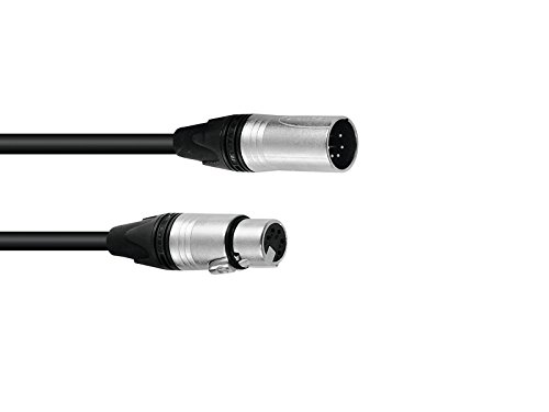 PSSO DMX Kabel XLR 5pin 5m bk Neutrik
