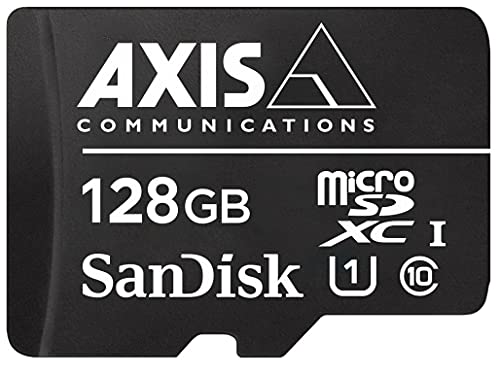 Axis 01678-001 128GB MicroSDXC Klasse 10 Flash Memory (128 GB, MicroSDXC, Klasse 10, 80 MB/s, schwarz, weiß)