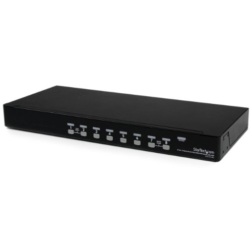 StarTech.com 8 Port USB / PS/2 KVM Switch mit OSD, 8-fach USB / PS/2 Umschalter zur Rack-Montage