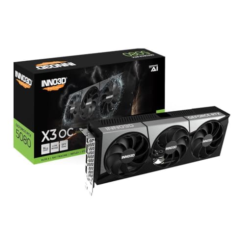 Inno3D GeForce RTX 5080 X3 OC - 16GB GDDR7, HDMI, 3X DP