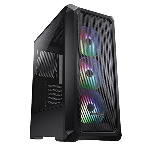 Cougar Archon 2 Mesh RGB Schwarz Elegant ARGB Mid Tower Gehäuse mit leistungsstarken Mesh Intakes