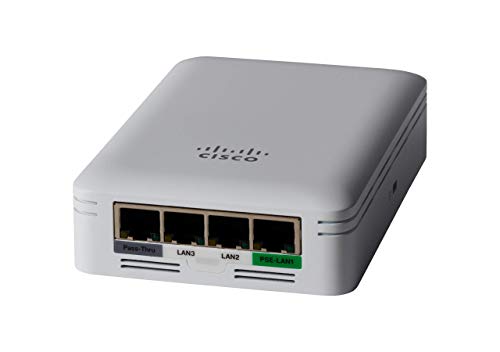Cisco Business 145AC 802.11ac 2x2 Wave 2 Access Point 4 GbE-Ports 1 PoE – Wandplatte, eingeschränkter Schutz während der Lebensdauer (CBW145AC-E)