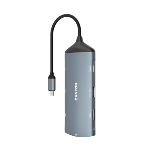Canyon DS-15 USB 3.2 Gen 1 (3.1 Gen 1) Type-C 5000 Mbit/s Grau