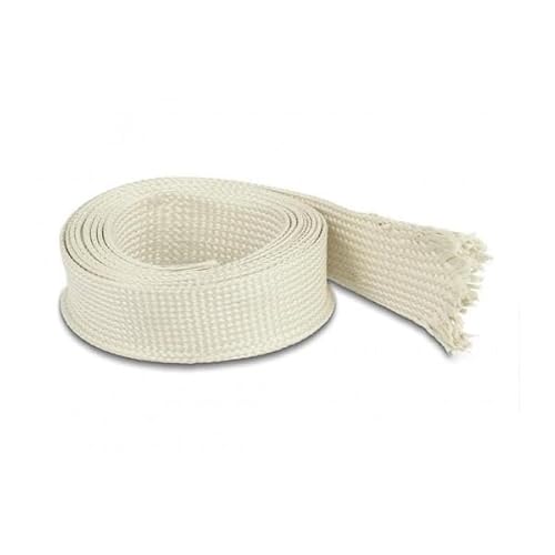 Delock Geflechtschlauch aus Nomex Fasern 2 m x 25 mm weiß