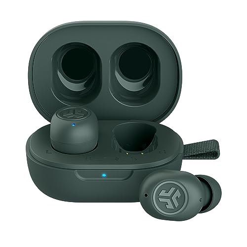 JLab JBuds Mini In Ear Kopfhörer kabellos Bluetooth, True Wireless Kopfhörer, 20+ Std Headphones, kabellose Ohrhörer, Earbuds mit Mikrofon, Ladebox, Dual Connect, EQ3 Sound, Salbeigrün