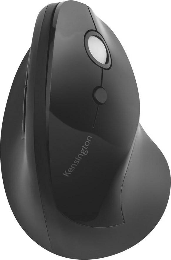 Kensington Kabellose ergonomische Maus, Wireless Pro Fit Ergo Computermaus für Laptop, Desktop, PC und Gaming, mit 2.4G USB oder Bluetooth Verbindung, 3 DPI Einstellungen & 5 Tasten, Schwarz, K75404EU