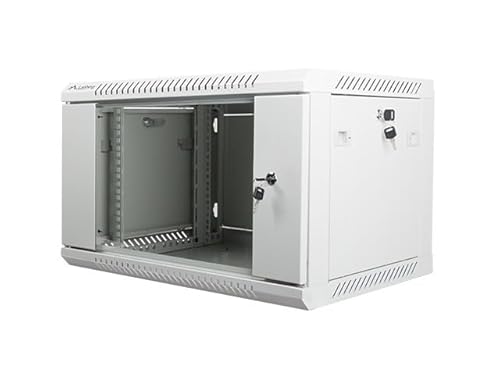 Lanberg Acer Wall-Mounted 19 Cabinet 4U 600x450 Gray wf01-6406-10s