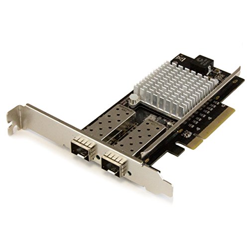 StarTech.com 2 Port 10G LWL Netzwerkkarte mit offenem SFP+ - PCIe, Intel Chip - 2-fach Glasfaser Ethernet Adapter mit Open SFP+