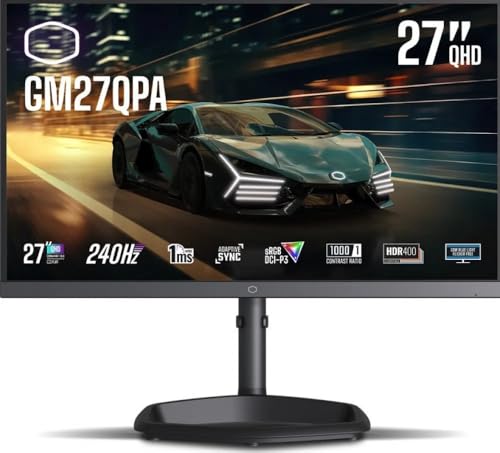 GM27QPA (68.6 cm (27 Zoll), schwarz, QHD, IPS, Adaptive-Sync, 240Hz Panel)