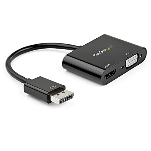 DisplayPort-auf-HDMI-VGA-Adapter – DP 1.2 HBR2 auf HDMI 2.0 4K 60 Hz oder DisplayPort VGA Converter – DisplayPort-auf-VGA-Konverter - digitaler Displayadapter - DP anschluss HDMI - (DP2VGAHD20)