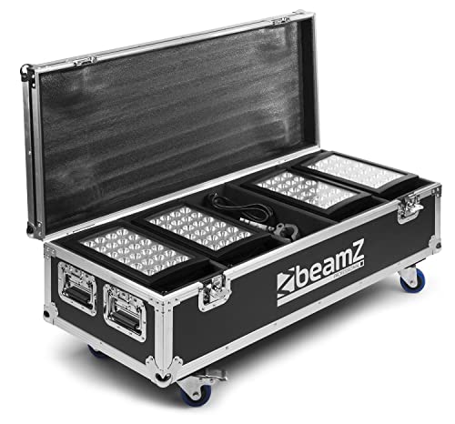 BeamZ Professional FL4 Flightcase für 4x Star-Color 240 oder 360^, Transportkiste, Transport Koffer, stabile Transportbox