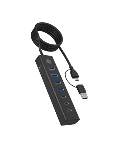 ICY BOX Hub mit 7 Anschlüssenüber USB 3.2 Gen 1 Typ-C®