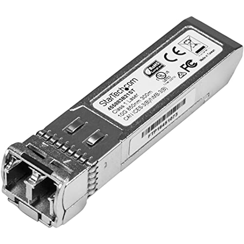 StarTech.com 455883B21ST SFP Transceiver Modul (SFP+, 10 Gigabit LWL, HP 455883-B21 kompatibel, MM LC mit DDM, 300m, 10GBase-SR)