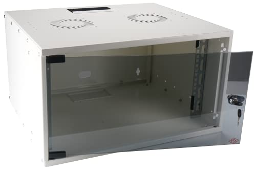 EFB 19 Zoll 12HE Wandgehäuse Basic, Tiefe 450mm 1-teilig, Flat Pack, RAL9010