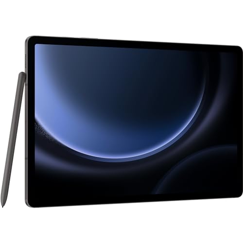 SAMSUNG Galaxy Tab S9 FE+, Display 12,4 Zoll TFT LCD PLS, 5G, RAM 8 GB, 128 GB, 10.090 mAh, Exynos 1380, Android 13, IP68, Grau, [italienische Version] 2023