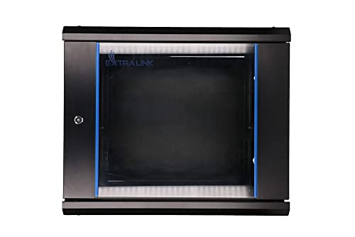 EXTRALINK 9U 600 x 450, schwarz, Rackmount-Schrank, Wandmontage