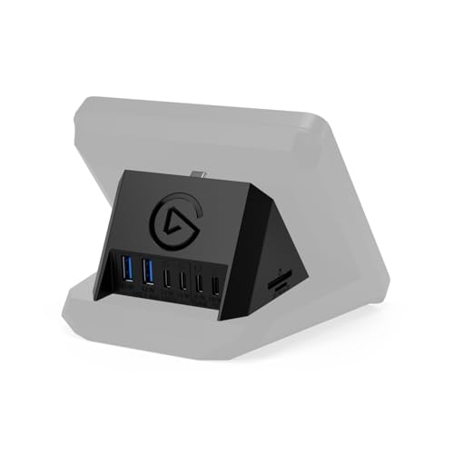 Elgato USB Hub – Für Stream Deck +, 2 USB-C-Anschlüsse/2 USB-A-Anschlüsse, Stromversorgung, SD-/microSD-Kartenleser – USB-C, Mac/PC, Stream Deck & Netzteil nicht im Lieferumfang enthalten