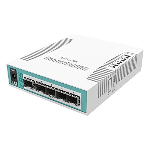 MikroTik CRS106-1C-5S Network Switch Gigabit Ethernet (10/100/1000) Power Over Ethernet (PoE) White