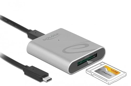 Delock USB Type-C™ Card Reader im Aluminium Gehäuse für CFexpress Speicherkarten