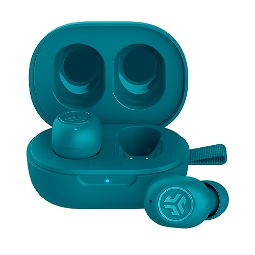JLab JBuds Mini In Ear Kopfhörer kabellos Bluetooth, True Wireless Kopfhörer, 20+ Std Headphones, kabellose Ohrhörer, Earbuds mit Mikrofon, Ladebox, Dual Connect, EQ3 Sound, Aqua Teal