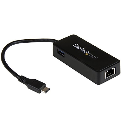 StarTech.com USB C auf Gigabit Network Adapter mit extra Port - Thunderbolt 3 kompatibel - Schwarz
