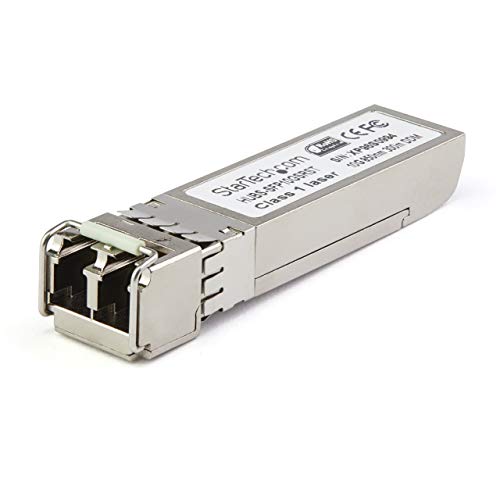 StarTech.com SFP10GSREMST Transceiver Modul (SFP+ Module, 10GBase-SR Dell EMC kompatibel, Glasfaser, 850nm, LC Multimode mit DDM)