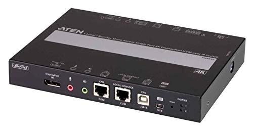 ATEN CN9950 1-Local-Remote Share Access Einzelport 4K DisplayPort KVM over IP Switch