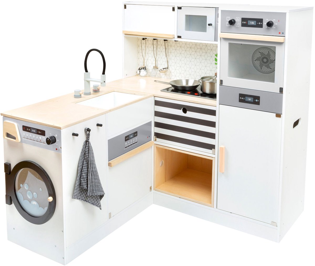 Small Foot Kinderküche modular XL 11464 mit| herausnehmbaren Spühlbecken