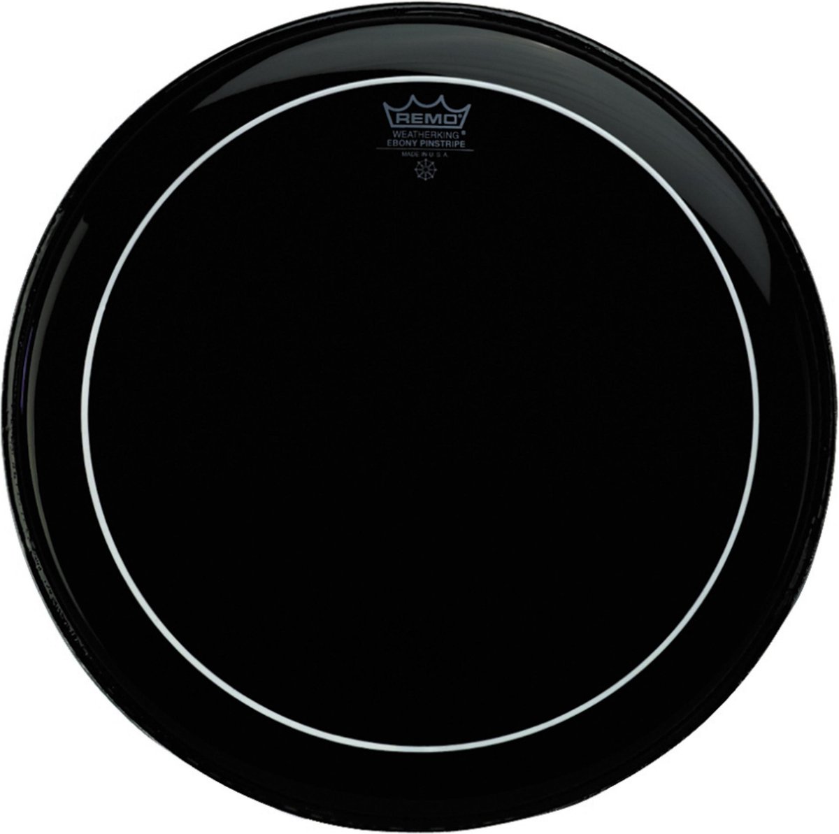 Remo 8" Pinstripe ebony Tomfell doppellagig schwarz
