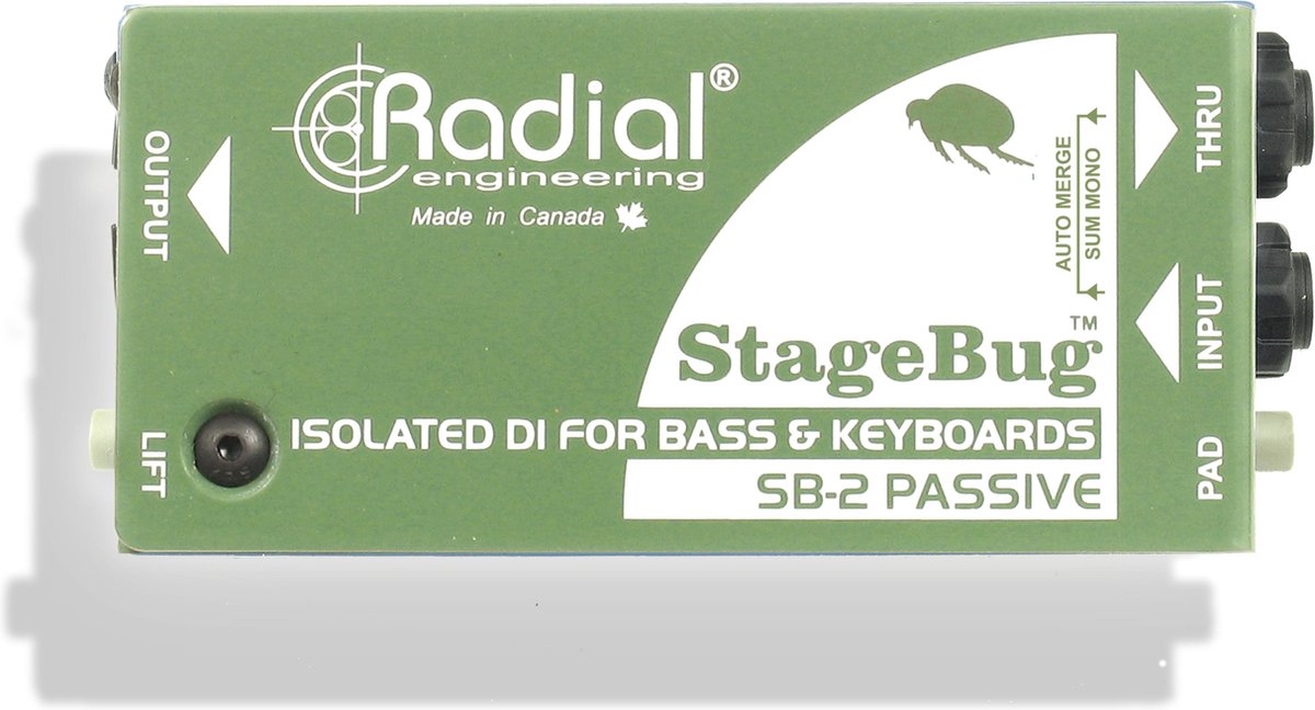 Radial Engineering SB-2 passive DI-Box mit Stereo-zu-Mono-Merge-Funktion