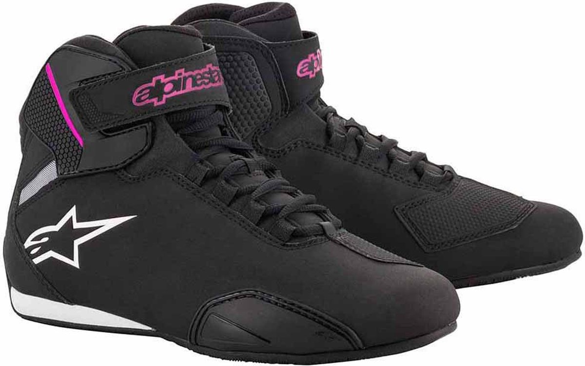 ALPINESTARS Stella Sektor Shoes, Motorcycle, Black-Fuchsia