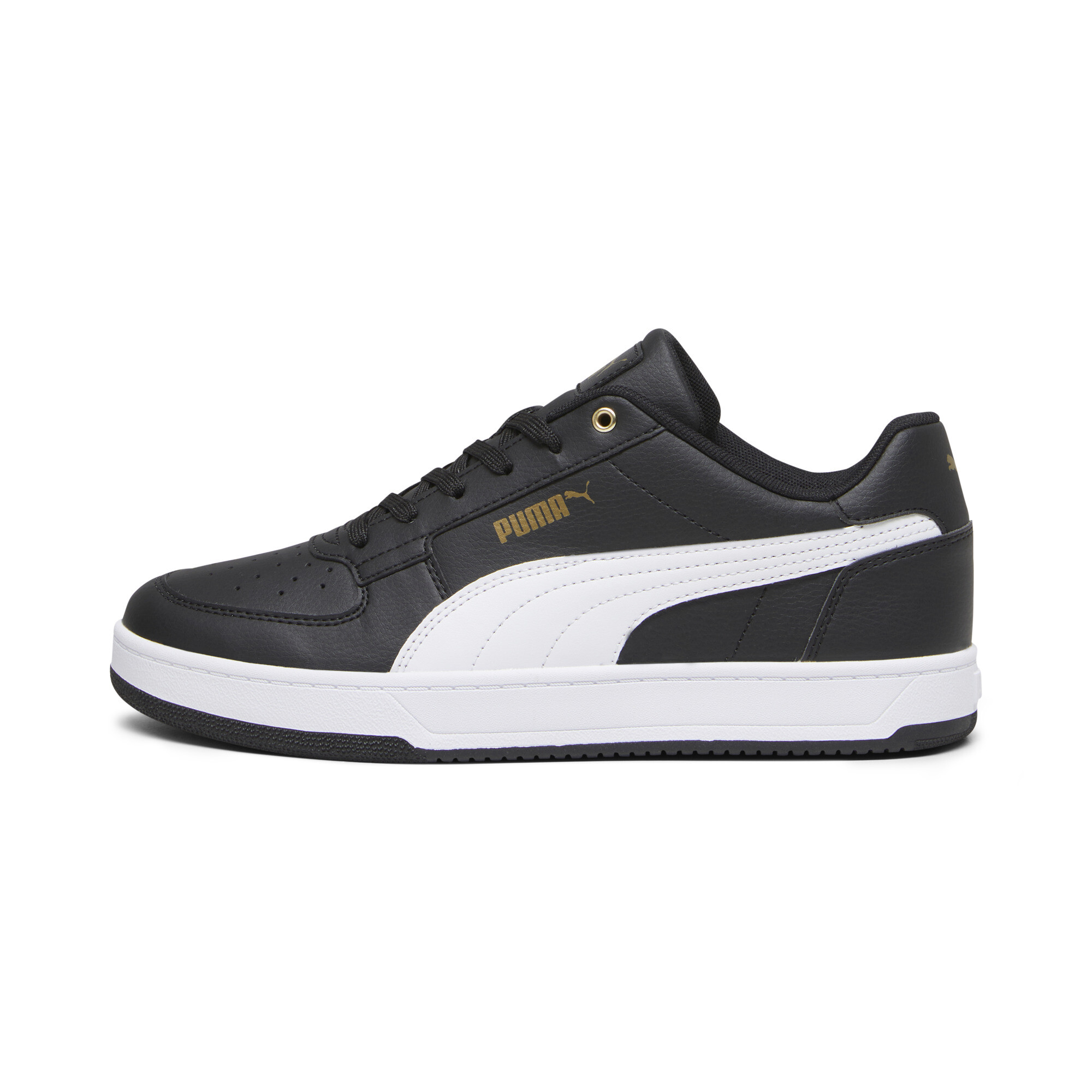 PUMA Caven 2.0 Sneakers Unisex, Schuhe, Schwarz/Weiß/Gold, 47