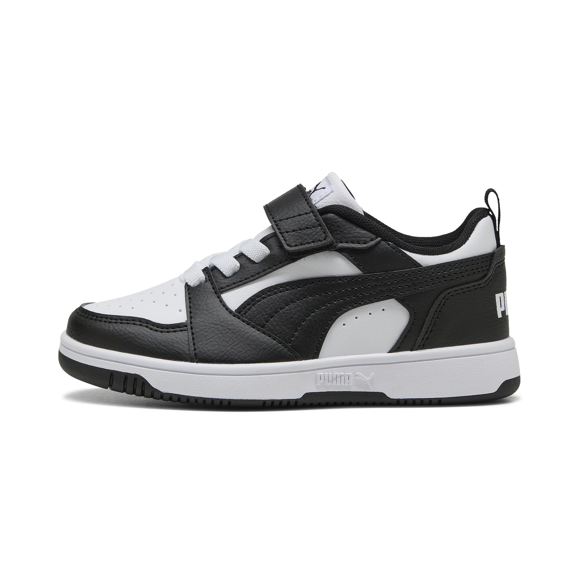 PUMA Rebound V6 Lo Sneakers Kinder, Schuhe, Weiß/Schwarz, 30