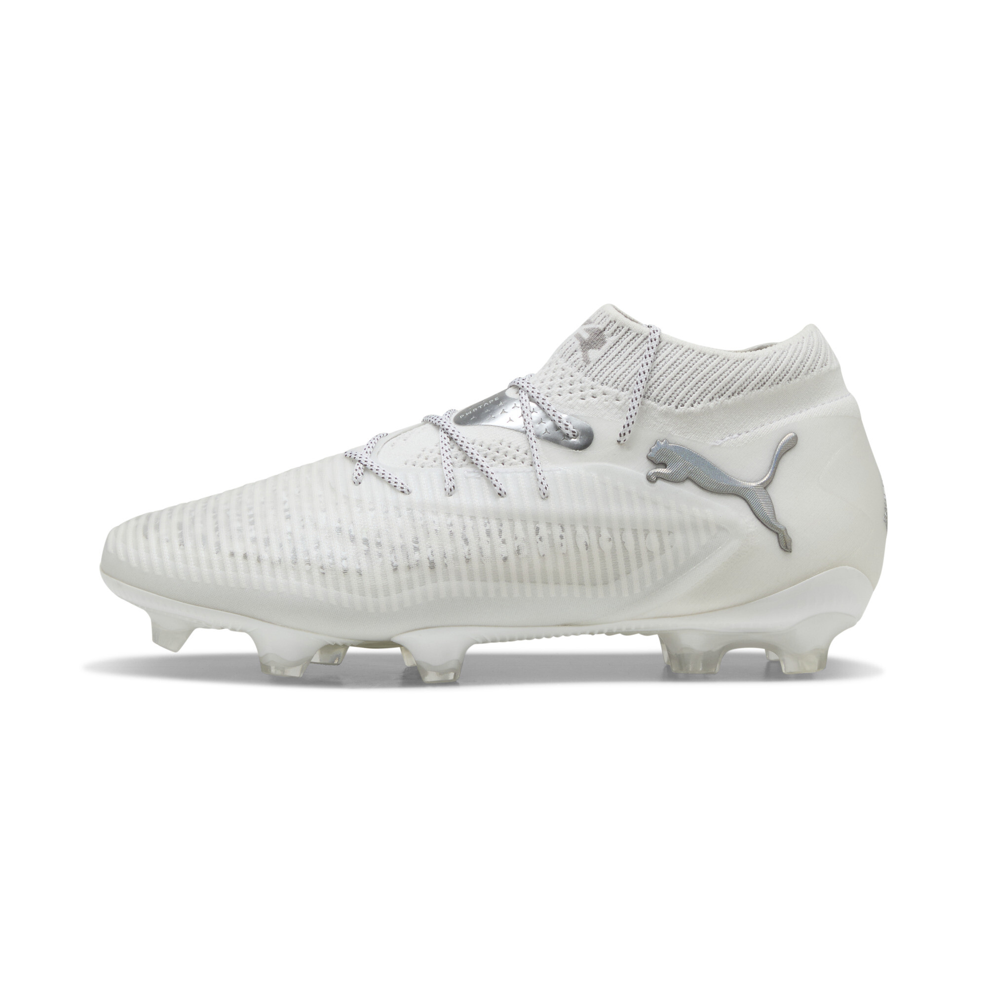 PUMA FUTURE 8 ULTIMATE FG Fußballschuhe Unisex, Schuhe, Weiß/Matte Silver, 40