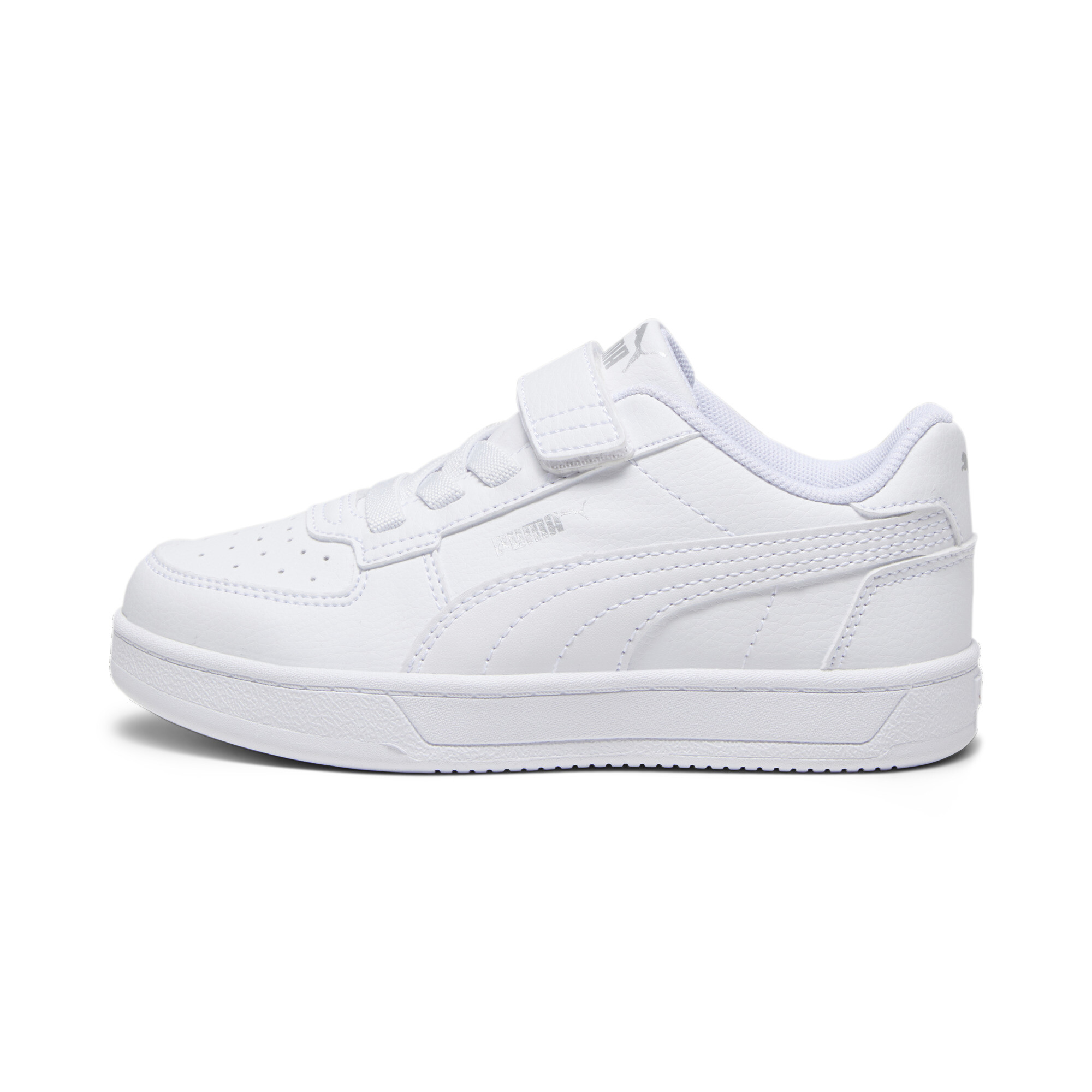 PUMA Caven 2.0 Sneakers Kinder, Schuhe, Weiß/Silver/Schwarz, 29