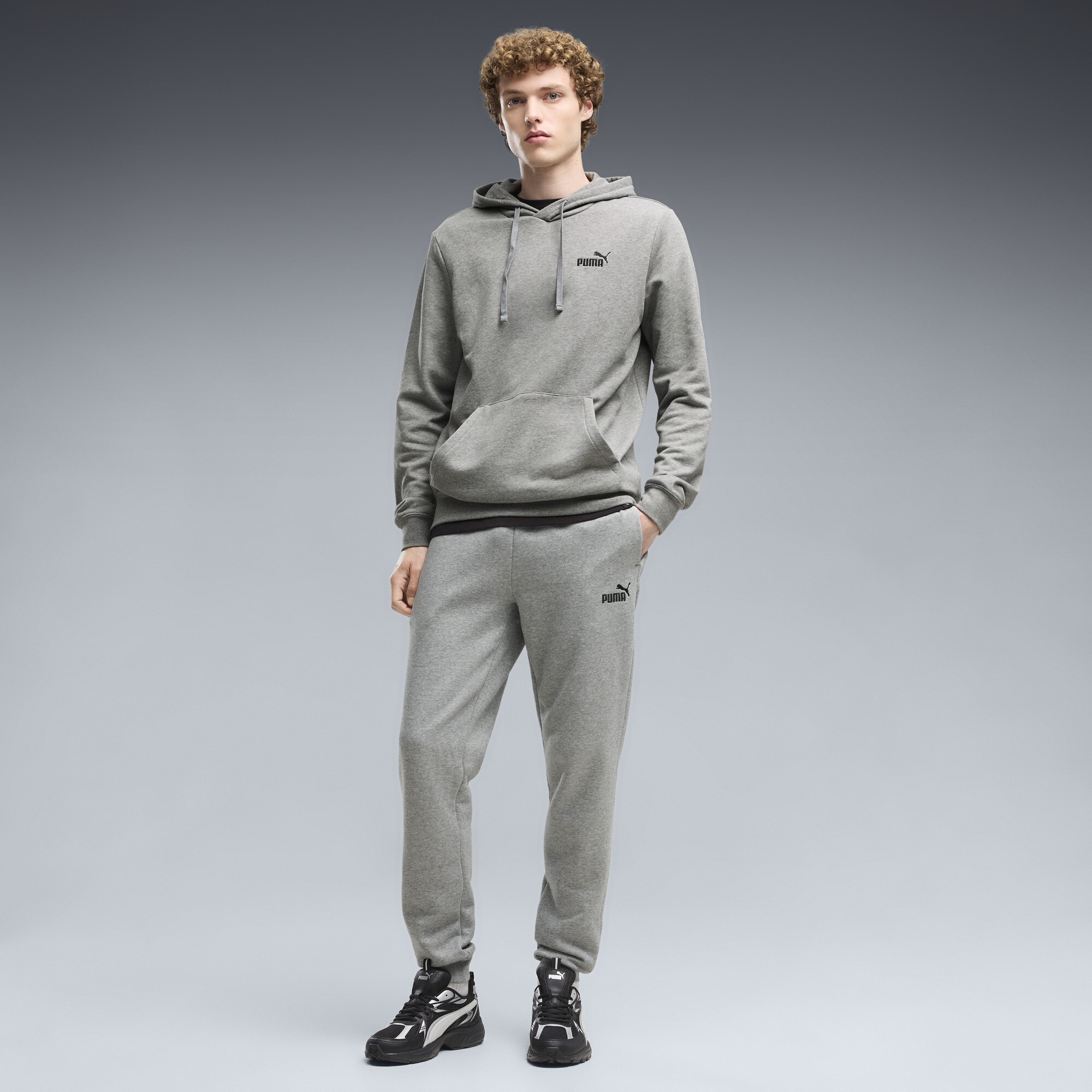 PUMA Essentials No. 1 Logo Jogginghose Herren, Kleidung, Medium Grau Heather, XXL
