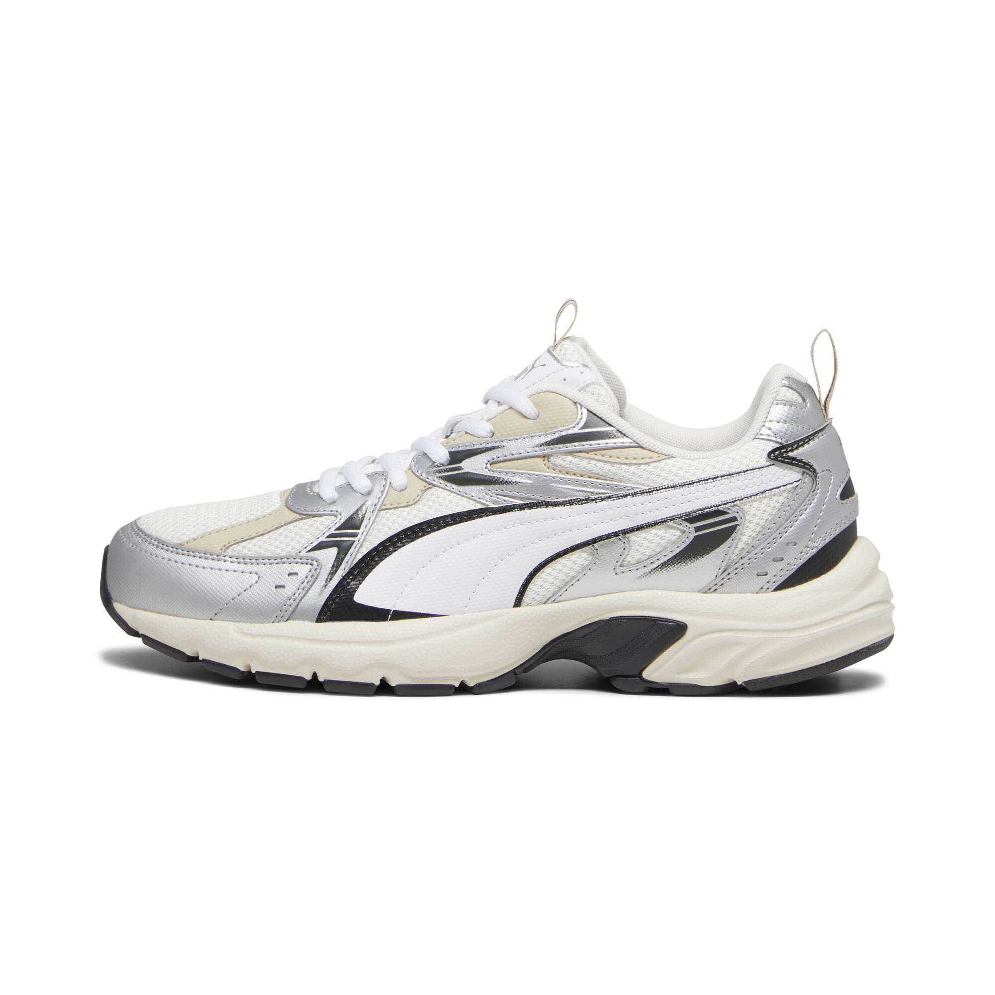 PUMA Milenio Tech Sneakers, Schuhe, Warm Weiß/Silver, 43