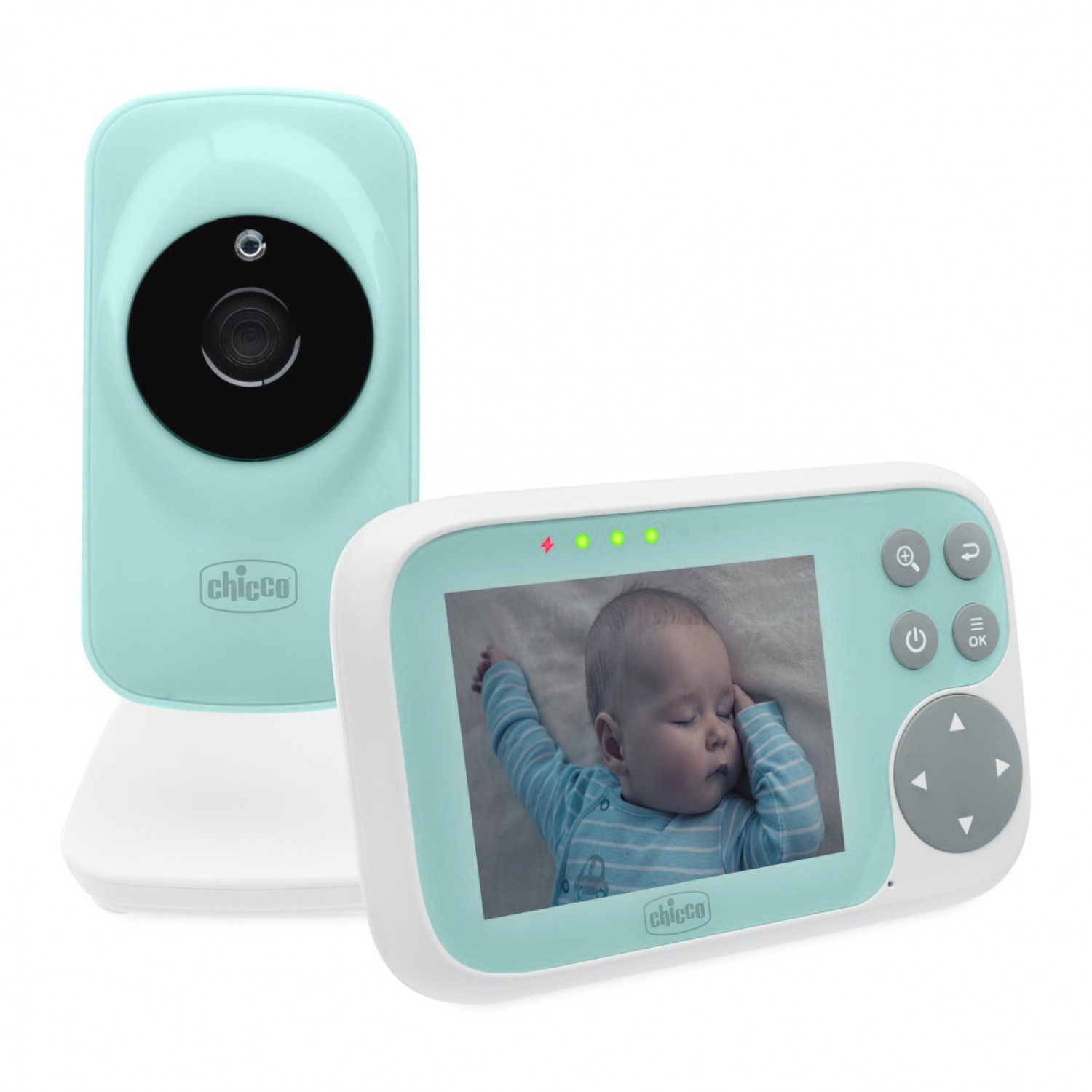 Video Baby Monitor Chicco Start con Schermo a Colori 3.2 , Portata 200 m