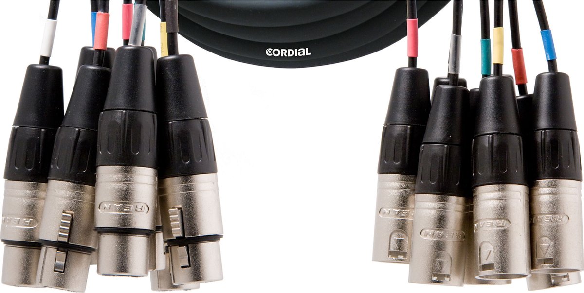 Cordial CML 8-0 FM 5 C 8x XLR female 8x XLR male 5 m, Audio-Multitrack